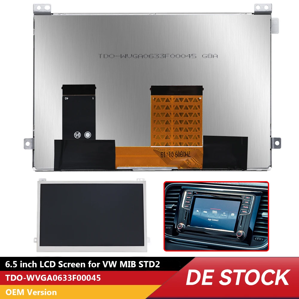 OEM 6.5 INCH TDO-WVGA0633F00045 LCD Display for VW MIB STD2 Discover 200 680 682 684 STD2 ZR Car CD Player Navigation Radio