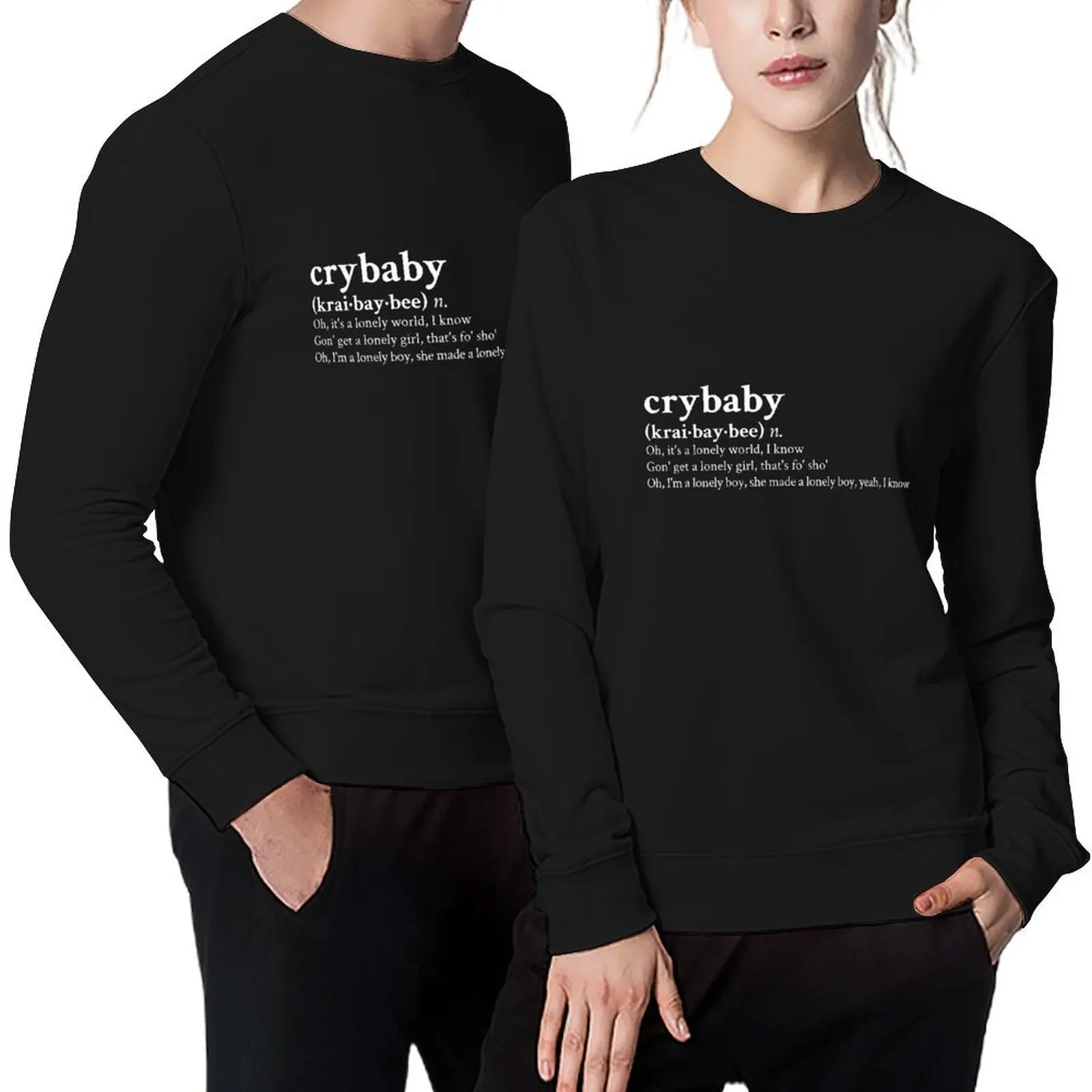 

Crybaby by Lil Peep Pullover men clothing men's autumn clothes mens designer clothes anime clothing sweatshirts men