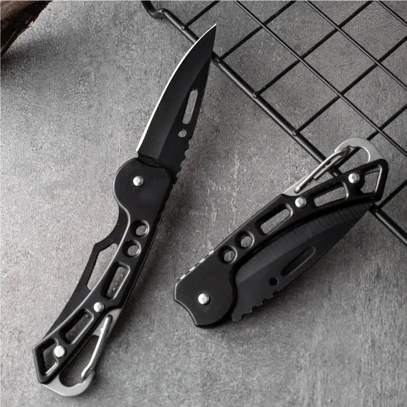 Portable Fruit Knife Stainless Steel Camping Fishing Climbing Knife Camping Outdoor Tools  for Food Prep & Crafts
