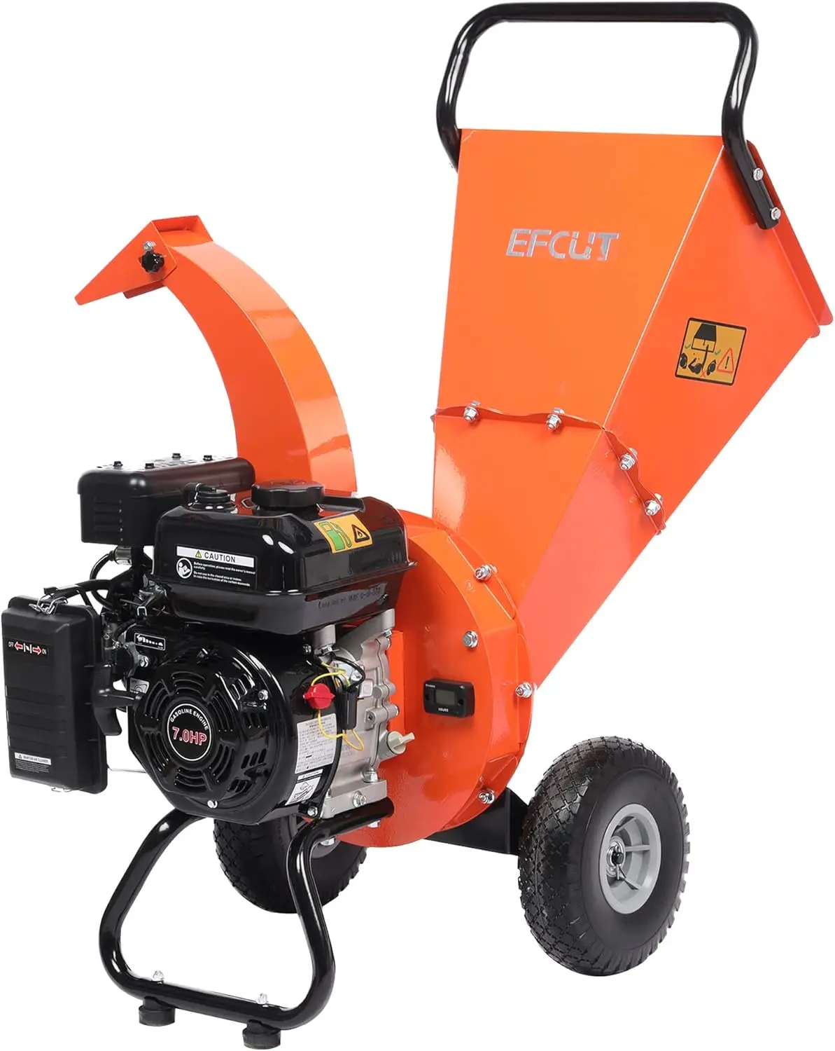 C30 Mini Wood Chipper Shredder Mulcher Heavy Duty 7 HP 212cc Gas Powered Engine 3