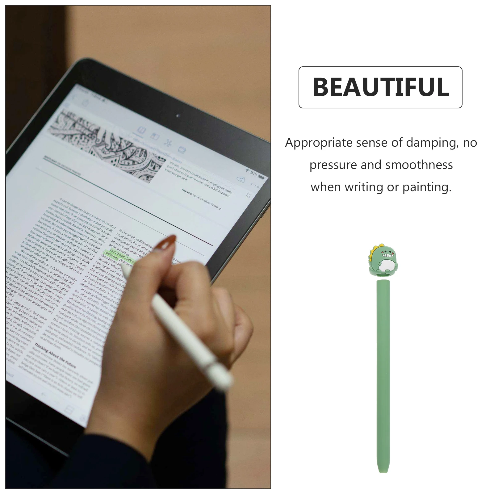 

Silicone Stylus Case Protective Cover for Daily Travel Use Lovely Pen Protector Non Stylus Pen Protector Slip Grip