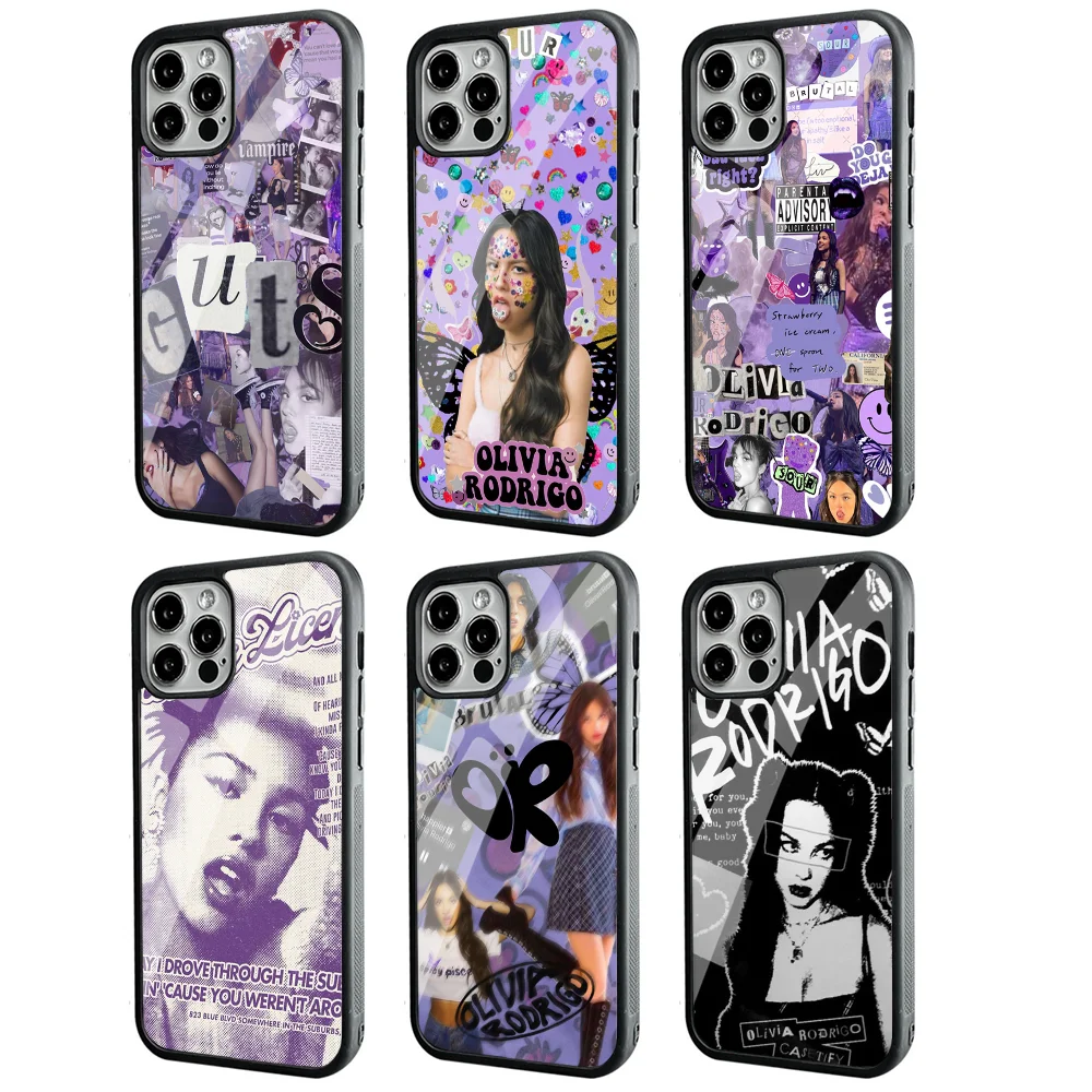 O-Olivia Singer R-Rodrigo Phone Case For IPhone 11 12 13 14 15 Plus Pro Max Mirror Acrylic PC TPU Cover