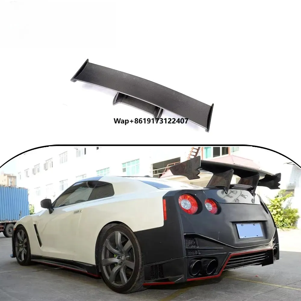 

Nism O Carbon Fiber Trunk Wing Boot Spoiler for R35 GT-R GTR 2009-2015 Ducktail Spoiler
