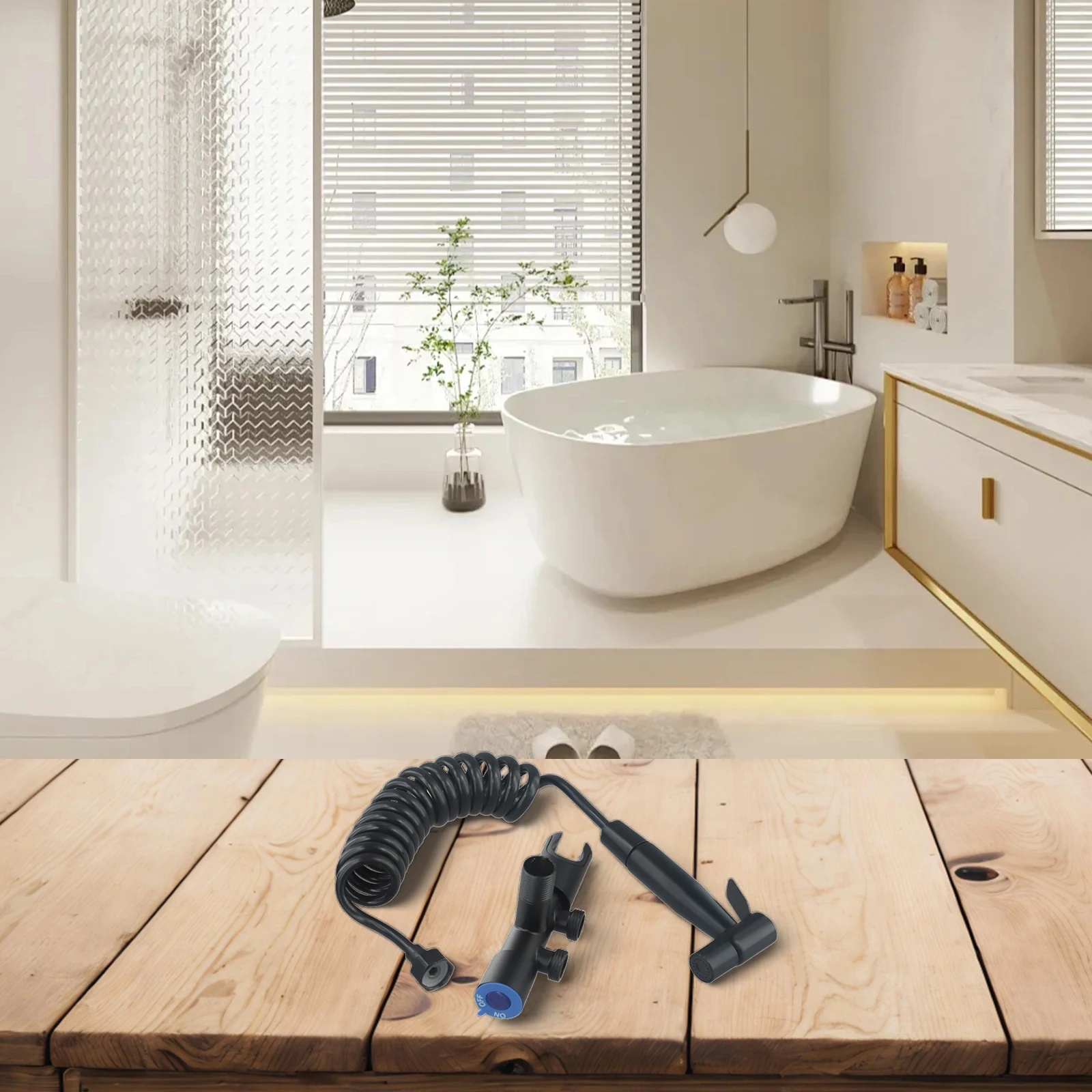 Bidet Spray Sanitary Kit Shower Multi Functional Practical Bidet Spray Black Bidet Spray Extremely High Quality