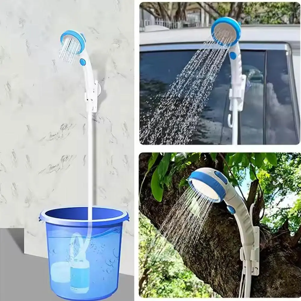 

Outdoor Camping Shower Portable Electric Shower Pump IPX7 Waterproof & 5000mAh Rechargeable Battery Powered for Camping Hik L9E5