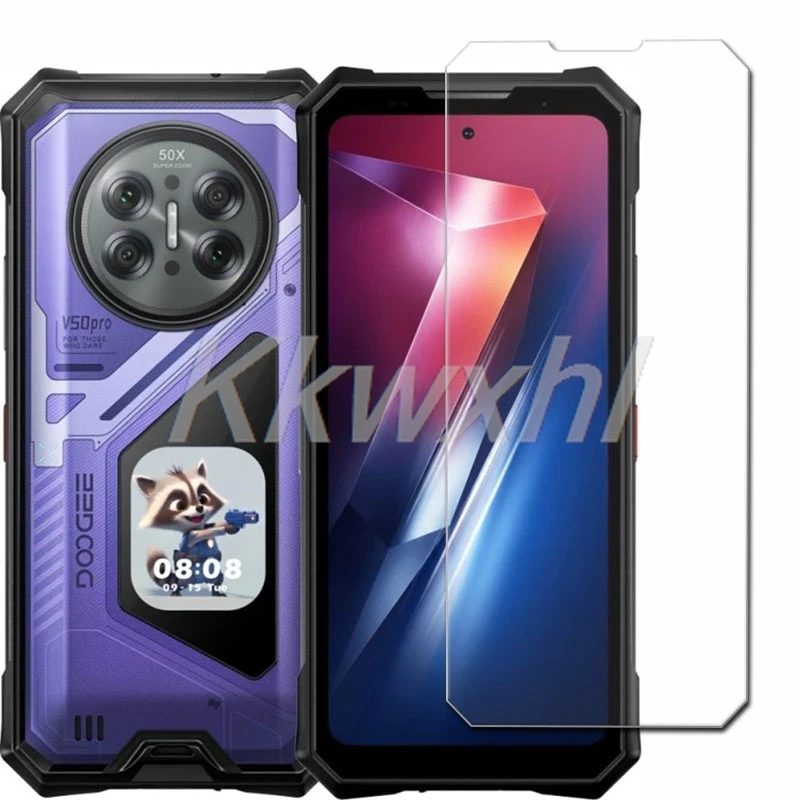 1/2PCS FOR Doogee V50 Pro Tempered Glass Cover ON DoogeeV50Pro DoogeeV50 V50Pro Screen Protector Transparent Film