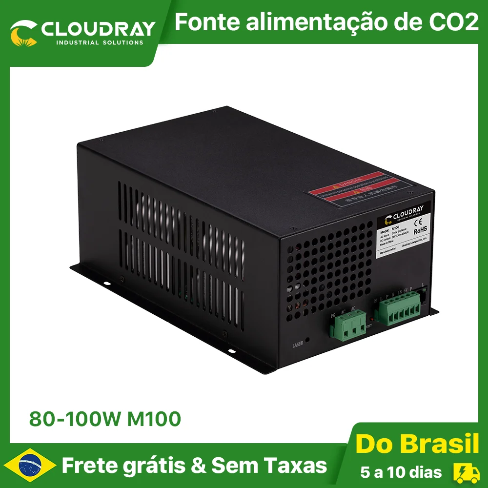 Cloudray-Fonte de Alimentação Laser para Gravação e Corte, CO2, M100W, 80-100W