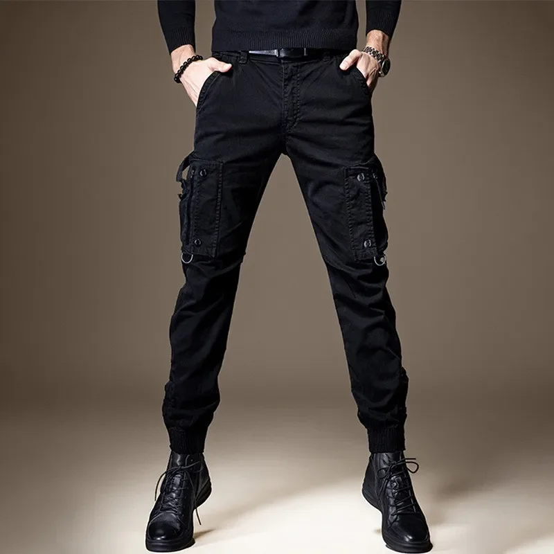 

Men's Sports Pants Spring Autumn Male Loose Fitting Leggings Patchwork Running Training Casual Pants Fashion Outfit Trousers