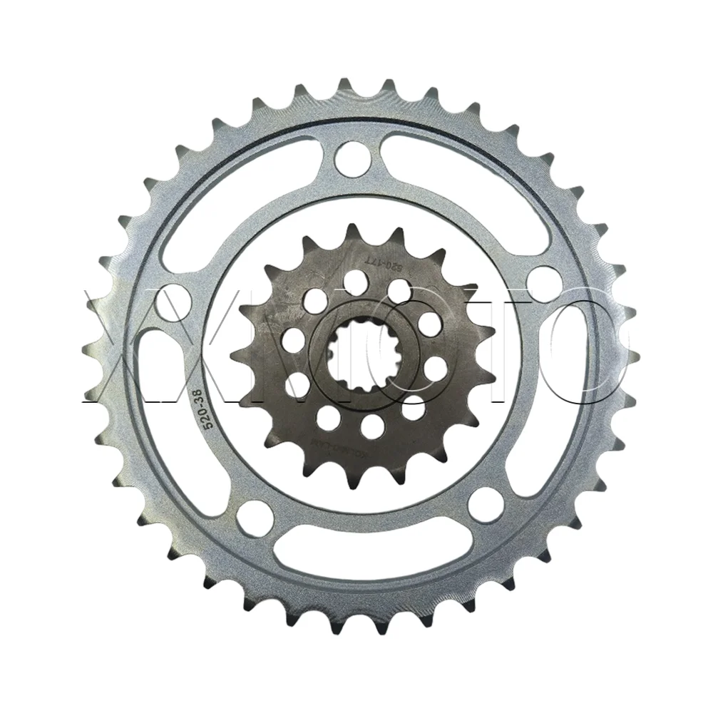For Honda XADV750 X-ADV750 2017-2022 Motorcycle Sprocket Kits XADV 750 520 38T Tooth Front Rear Sprocket Gear Cam Pinion Wheel