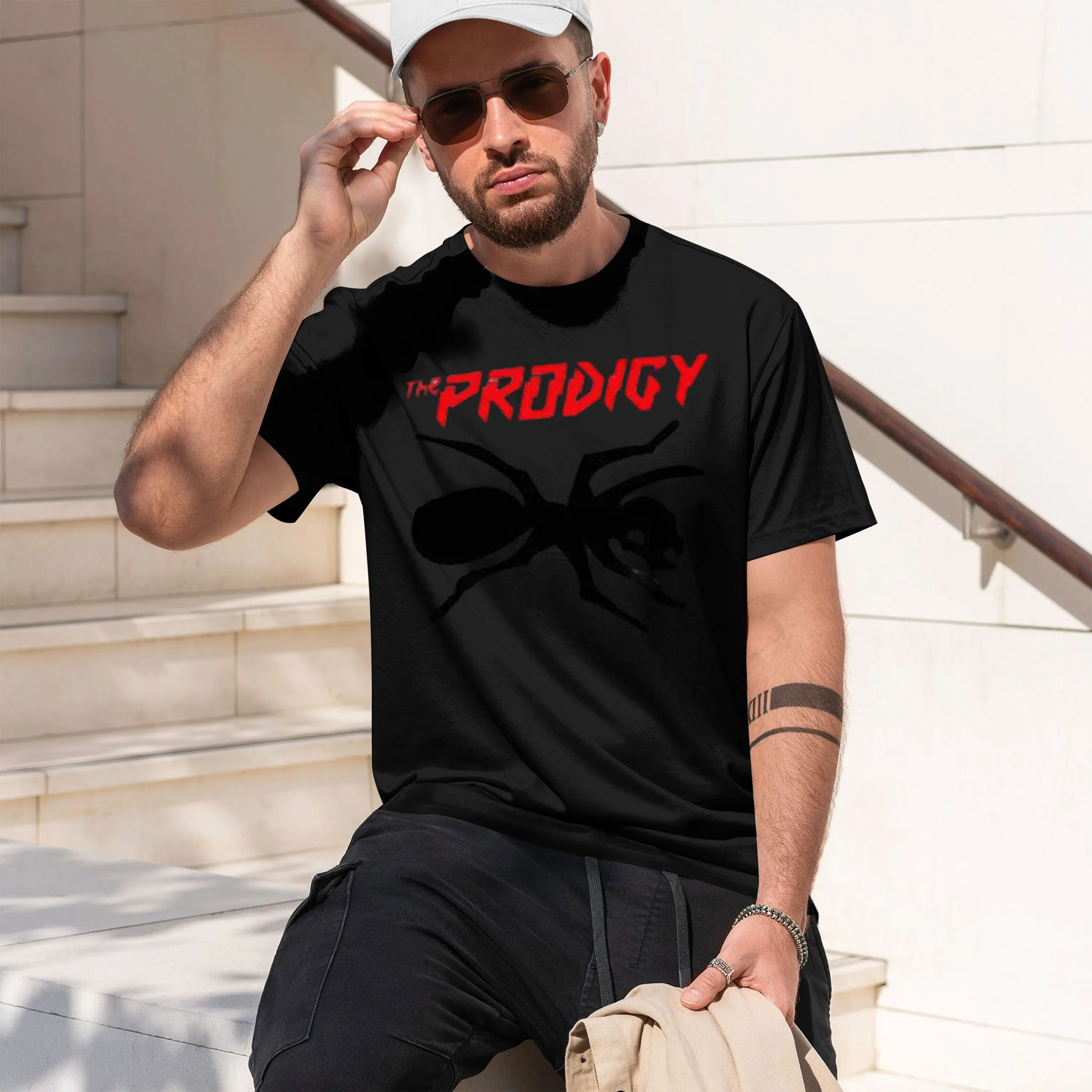 Graph Design Men's T-Shirt The Prodigy Ant Logo Summer Casual Wear Gift For Fans 2026 New Model Short-sleeve crewneck TShirt Cla