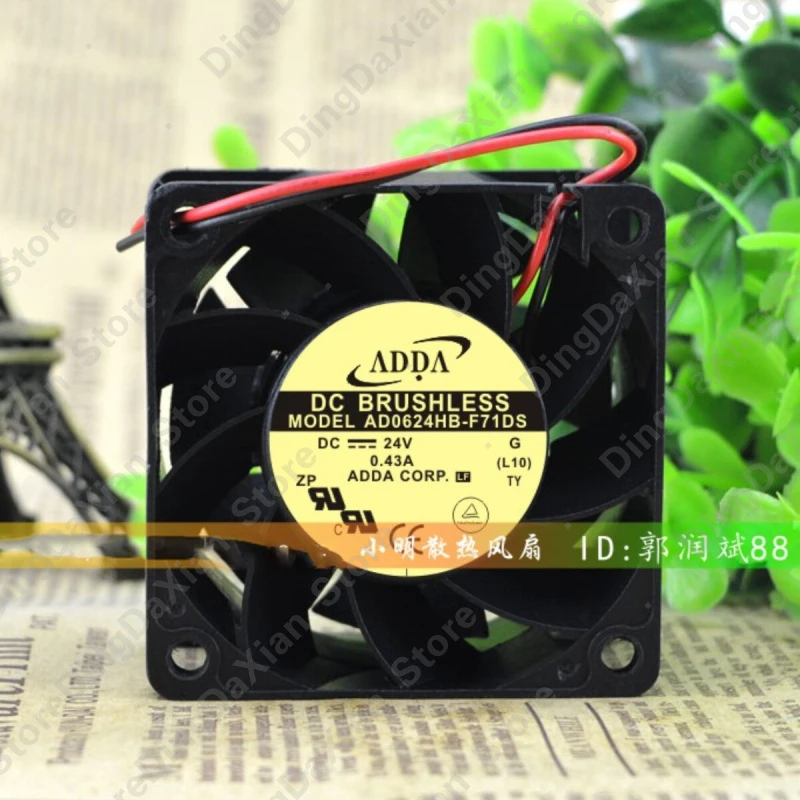 

X For ADDA AD0624HB-F71DS | 24V 0.43A | 6CM | Industrial Chassis Cooling Fan 1PCS