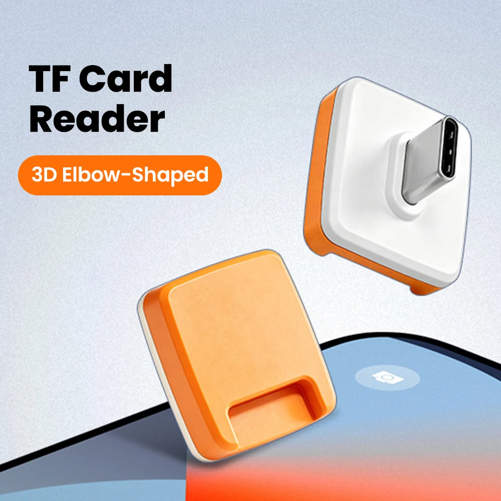 Type C3.0 Card Reader Car-Mounted Mini TF Card Reader for Mobile Phones, Tablets, Sports Cameras, DSLRs TF Memory Cards