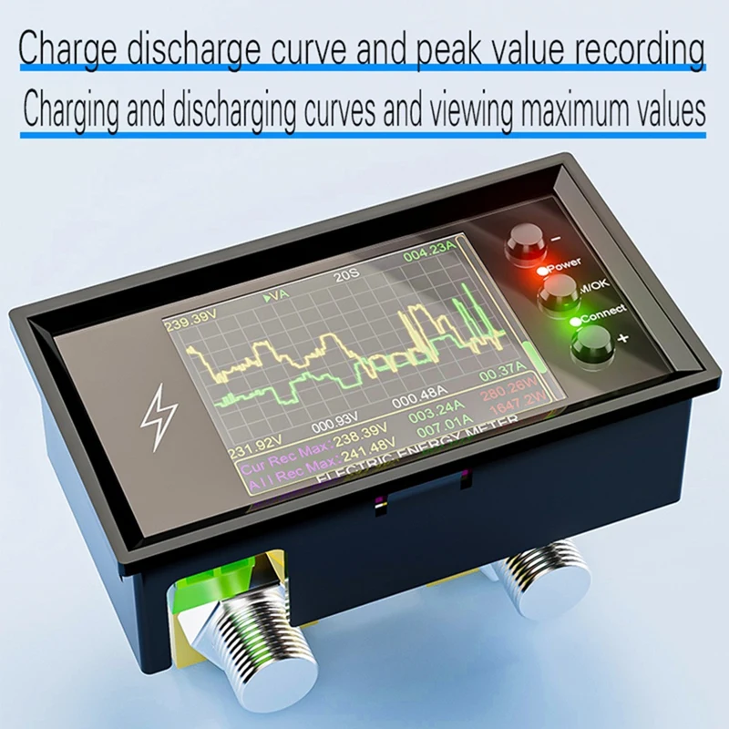 CW20 420 فولت واي فاي تويا الذكية الرقمية بطارية ليثيوم كشف السعة تستر تيار مستمر الجهد الحالي الطاقة كولوم متر 30A #3