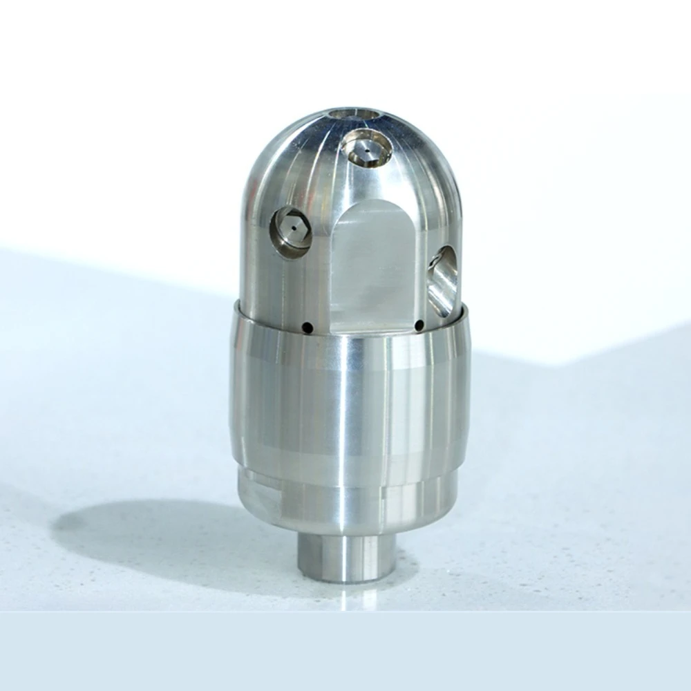 Ultra High Pressure pipeline Diameter Cleaning Automatic Rotating Cleaning Blockage High-pressure Jet Pressure Resistant Nozzle