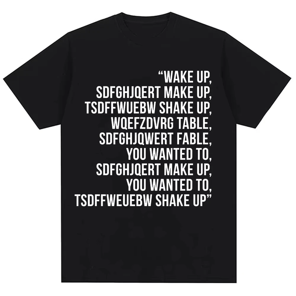 T-shirts Wake Up System of A Down Chop Suey pour hommes et femmes, mode rock, hip hop, vintage, t-shirts décontractés en coton, hip hop