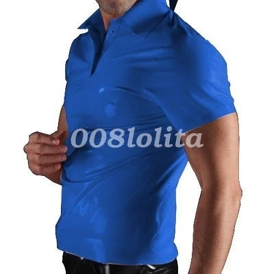 

Latex Rubber Men Handsome Fashion Tight-fitting Jacket Fitness Vest XXS-XXL