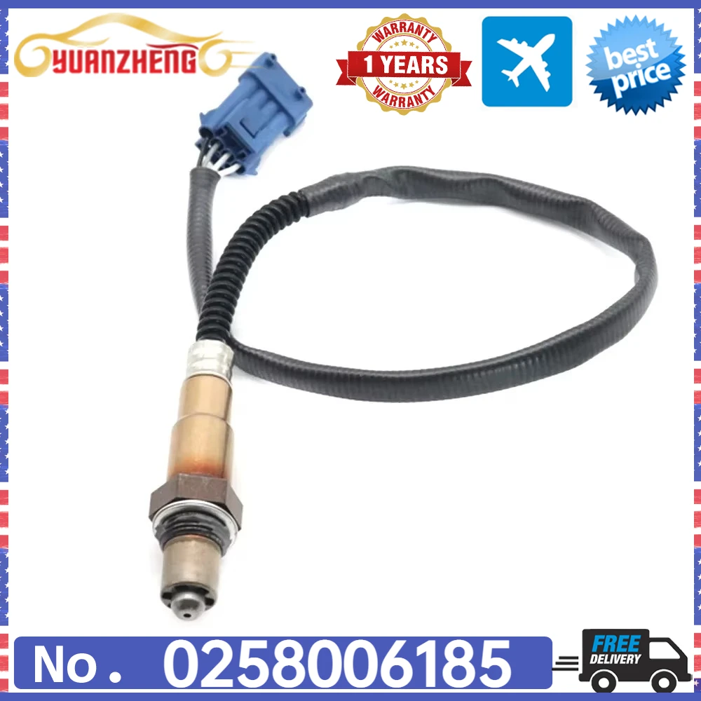 For Citroen C5 C6 C8 C2 C3 C4 Xsara Berlingo Saxo Nemo Fiat Ulysse Ducato Lancia Phedra NEW Oxygen O2 Lambda Sensor 0258006185