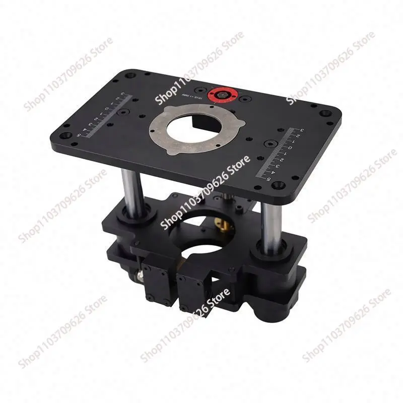 W-34 Precision Woodworking Tool Router Lift Workbench Trimmer 65mm 69mm Wood Router Table Set up Lift with Plate