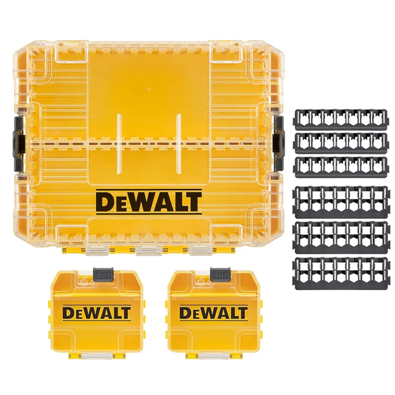 DEWALT DT70803 Medium Tough Case Small Bulk Storage Case Screwdriver Bit Bars High HardnessStorage Box Multifunctional Tool Box