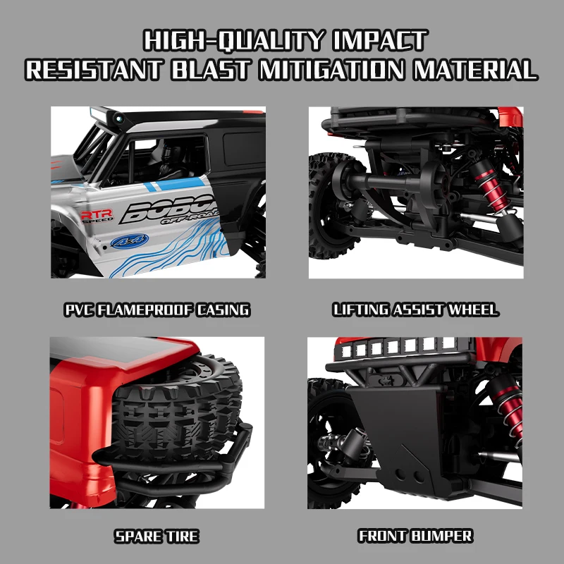 80KM/H 1:16 Elettrico Ad Alta Velocità RC Camion Auto 2.4G 4WD Sospensione Indipendente Off Road Arrampicata Brushless Drift Auto di Controllo Remoto