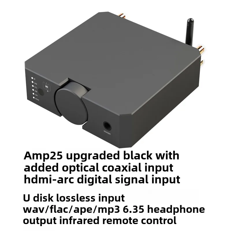 Hifi Bluetooth Mini Desktop High End Fixed Resistance Amplifier، درجة حرارة عالية، مشغل رقمي صغير غير فئة D