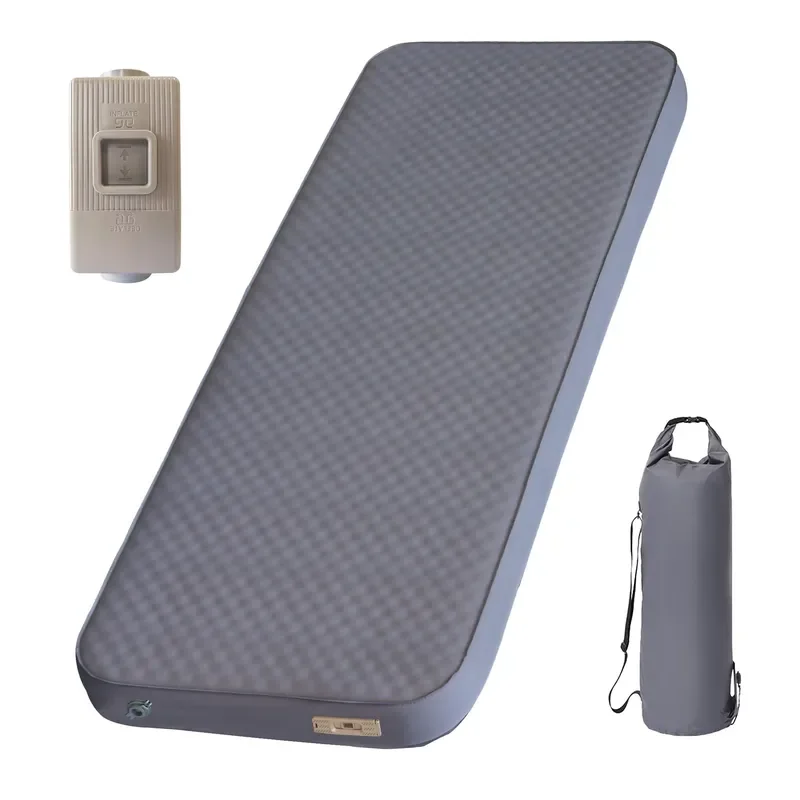 High Quality Thickened Soft Automatic Inflatable Air Mattress Portable Foldable 3D Rectangle Sleeping Pad Comfortable Camping