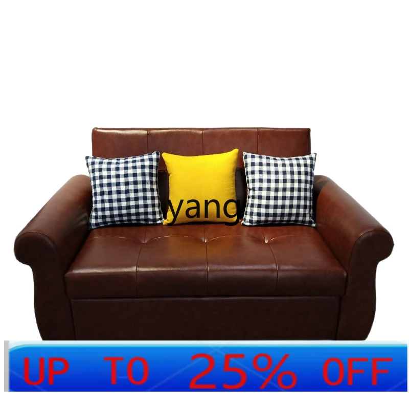 LTT sofa bed dual-purpose foldable multi-functional leather art study office lunch break sofa