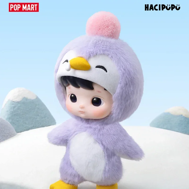 POP MART HACIPUPU Penguin 1/8 BJD Series 100% Original Toys Doll Cute Action Anime Figure Desktop Ornaments Collection Gift