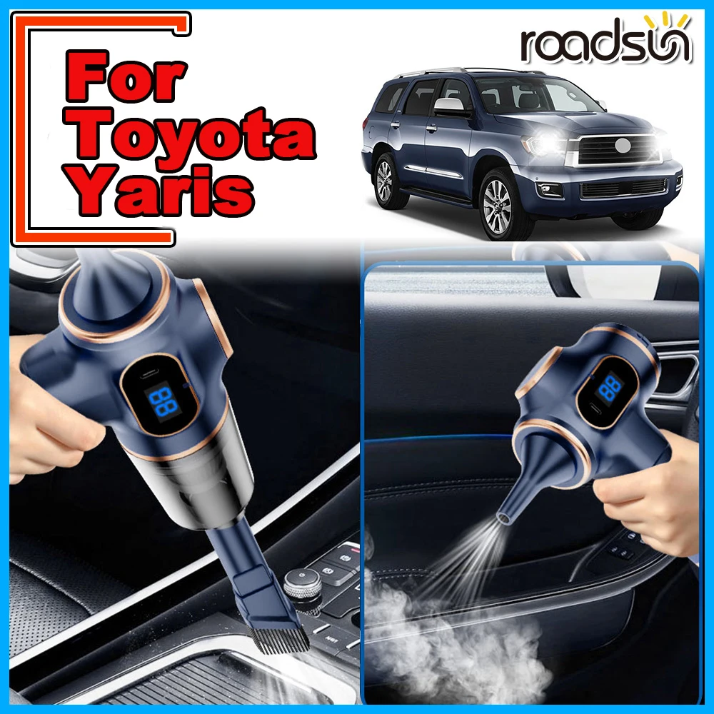 

1 комплект, мини-автомобильный пылесос, портативный беспроводной ручной пылесос, мощная чистящая машина 95000pa для Toyota Yaris