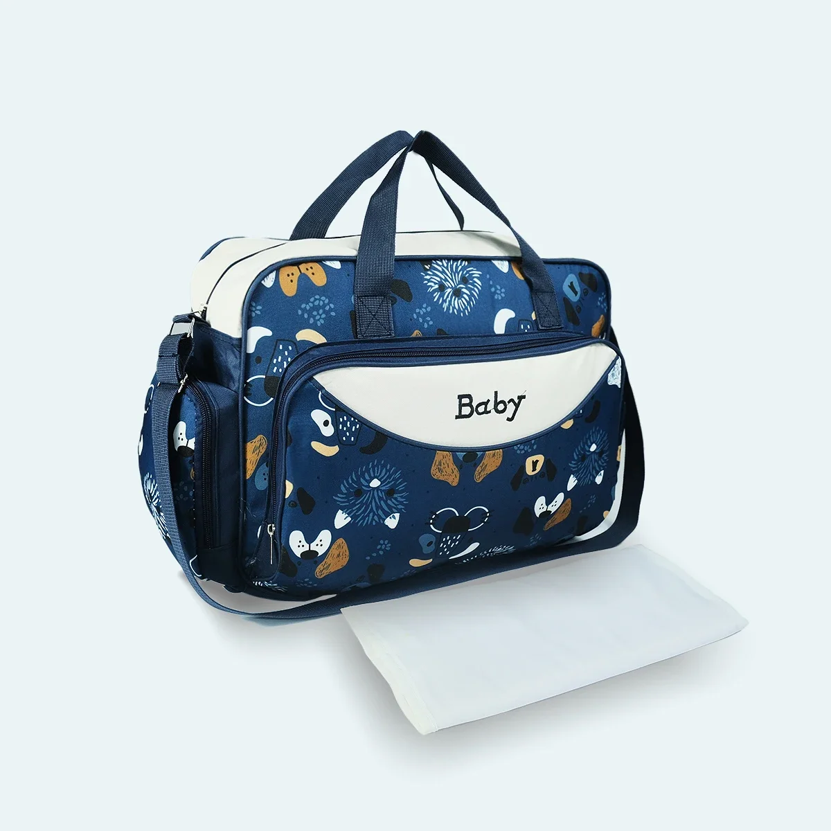 Lightweight, large capacity, fashionable, waterproof Dog cartoon fashion printed single shoulder diagonal cross bag, mom bag, po