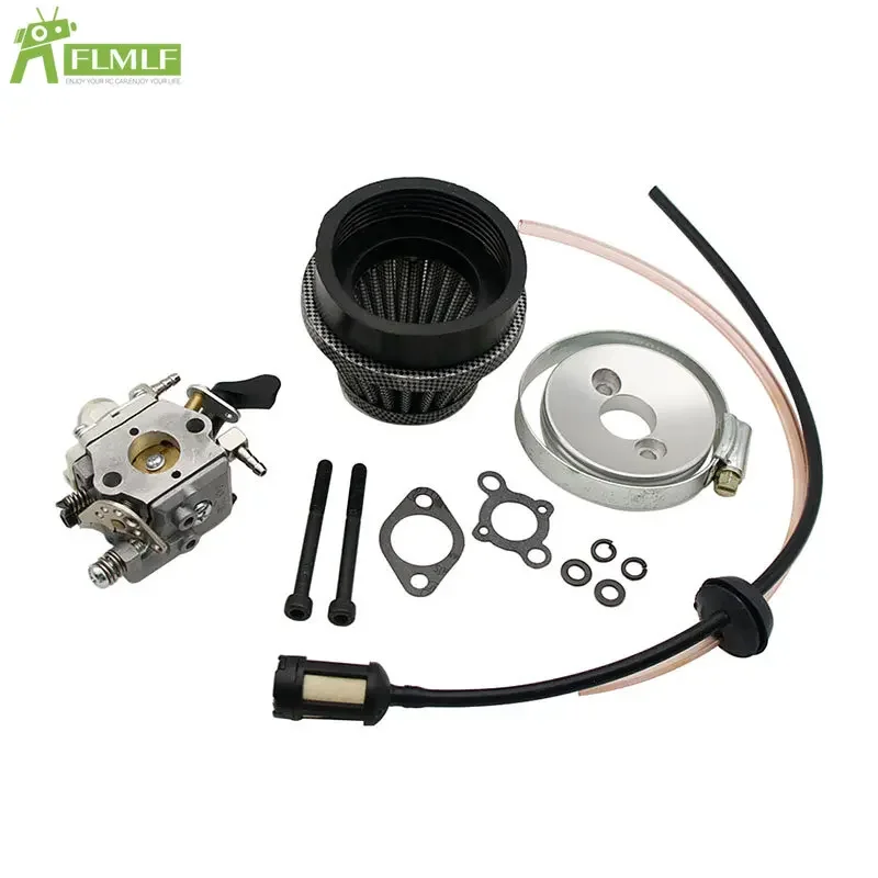 23CC~58CC Engine Carburetor /Air Filt / Tubing Pipe Kit for 1/5 HPI ROFUN ROVAN KM BAJA Losi 5ive T FG GoPed RedCat Rc Car Parts