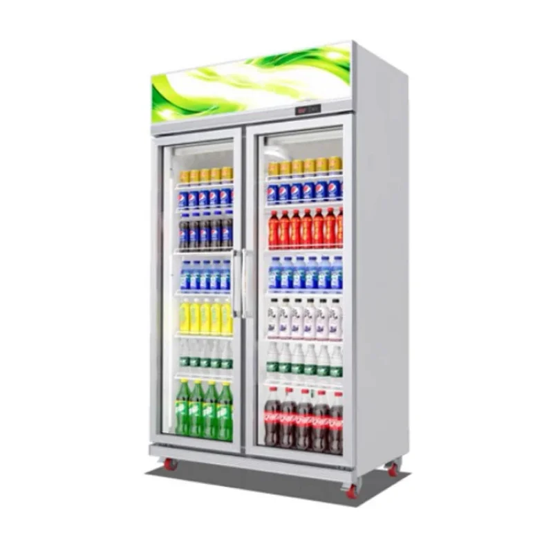 custom.Single-door Beverage Cabinet-cooled Direct Cooling Commercial Refrigerated Display Cabinet Large Capacity Energy Savi
