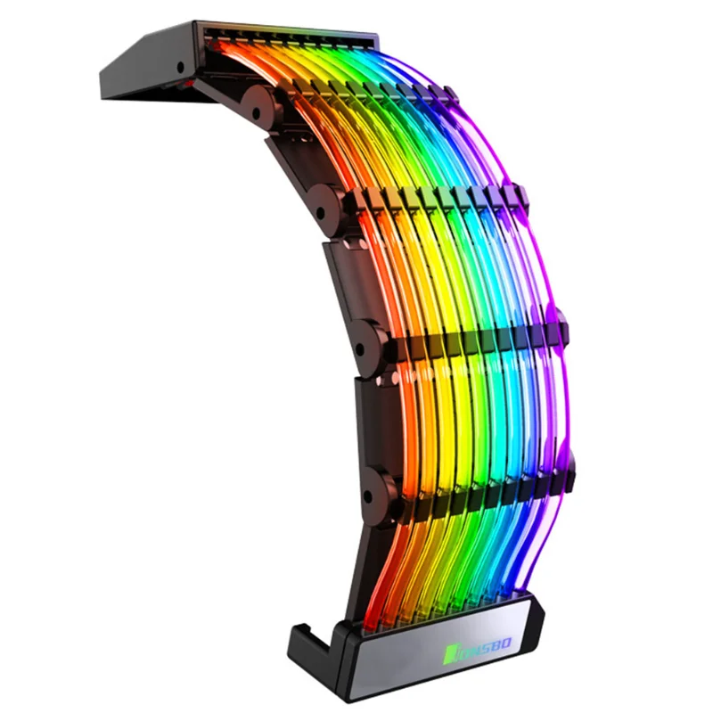 JONSBO DY-1 Rainbow Bridge 24Pin Motherboard Extension Cable ARGB Neon Light Effect Synchronized Chassis Light Decorative Line