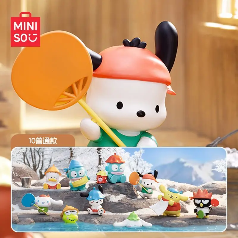 

MINISO Sanrio Blind Box Toy MINISO Sauna Series Sanrio Figures Collectible Gift Desktop boutique decoration