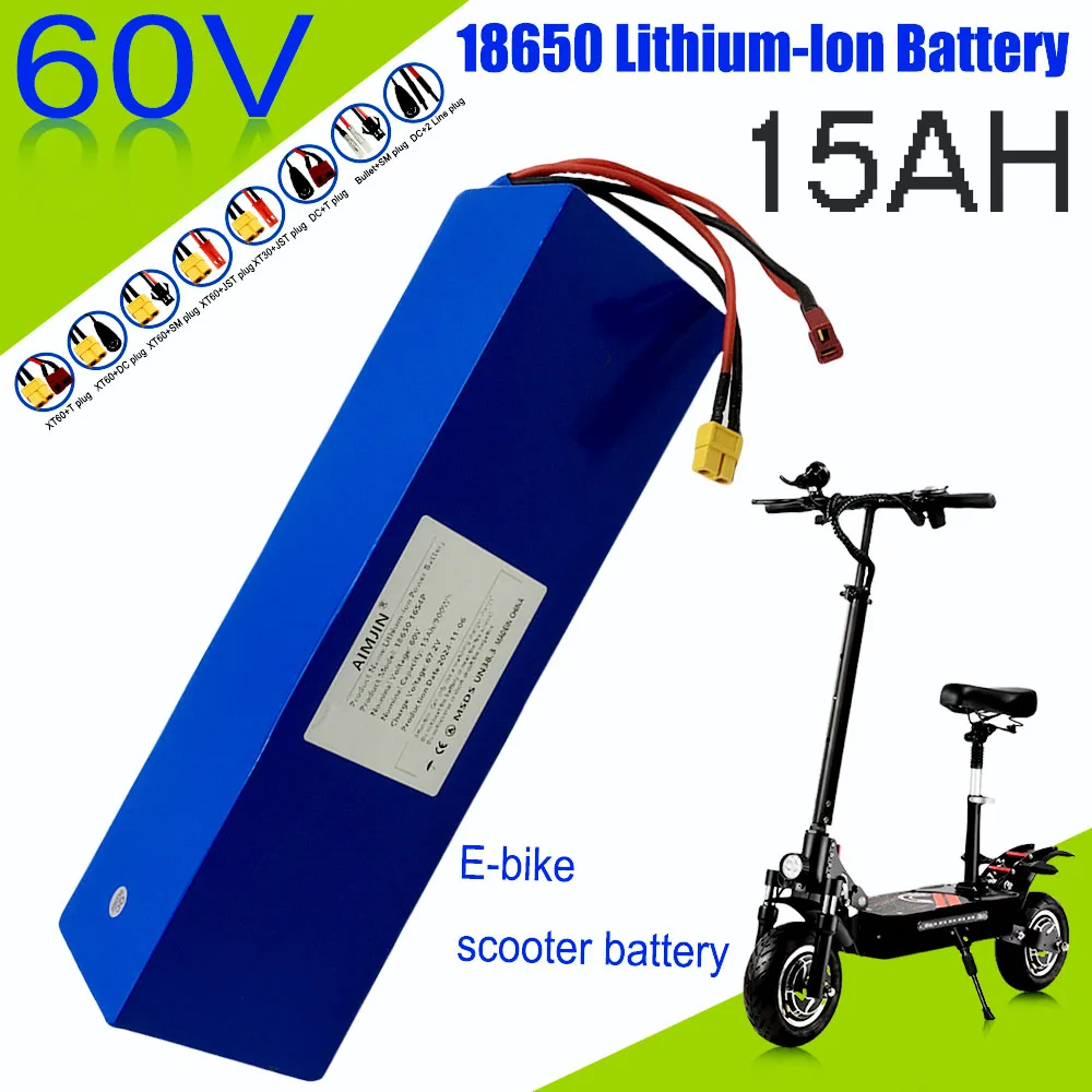 

16S4P 60V 15000mAH Lithium Battery Pack is suitable for replacement of high capacity mountain bike battery electric scooter