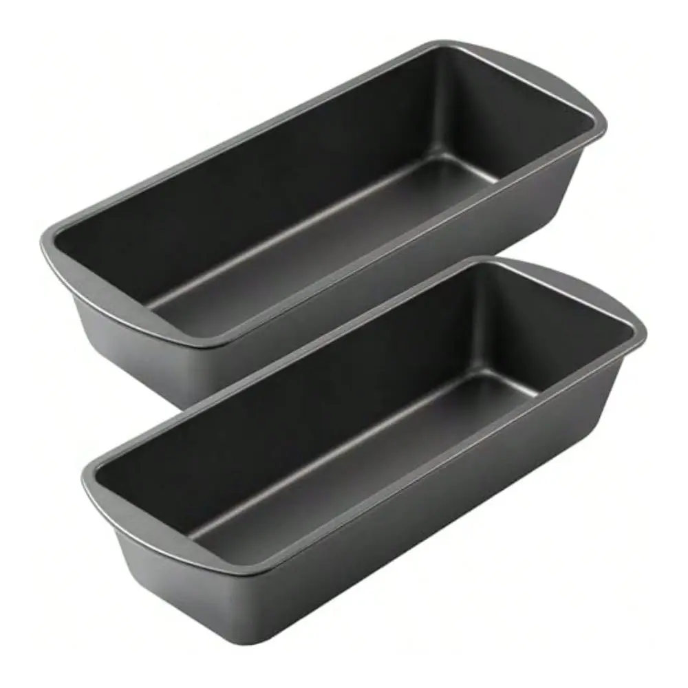 Large Bread Pan, 13 X 5 Long Loaf Pan, Nonstick Baking Pan, Rectangular Loaf Tin, Set Of 2