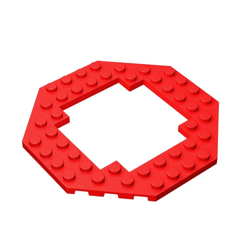 Gobricks GDS-1186 Plate, Modified 10 x 10 Octagonal Open Center compatible with lego 6063 children's DIY Educational Blocks