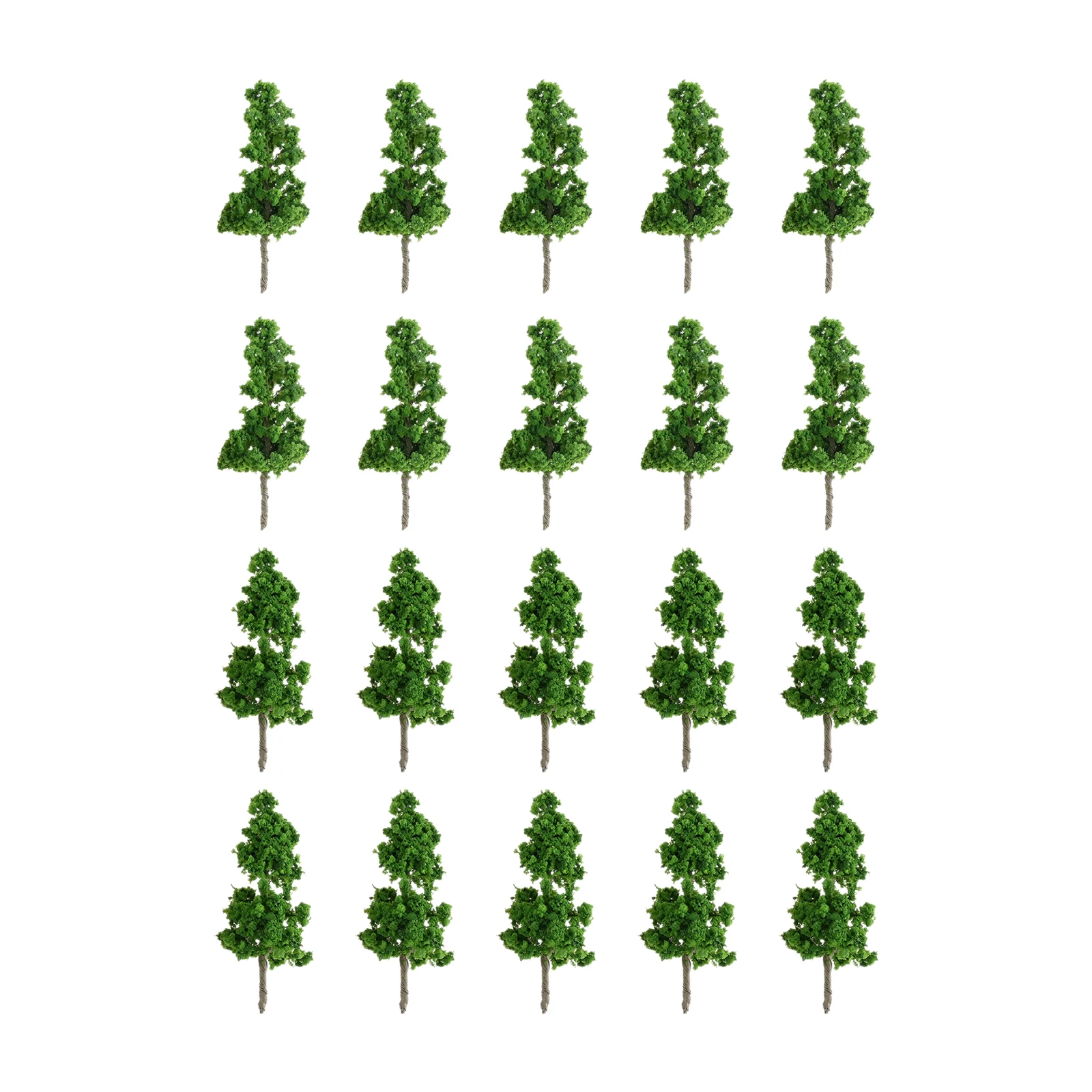 20Pc Model Tree Mini Diorama Trees Flower Trees DIY Crafts Train Landscape Railroad Scenery Sand Military Layout Model Miniature