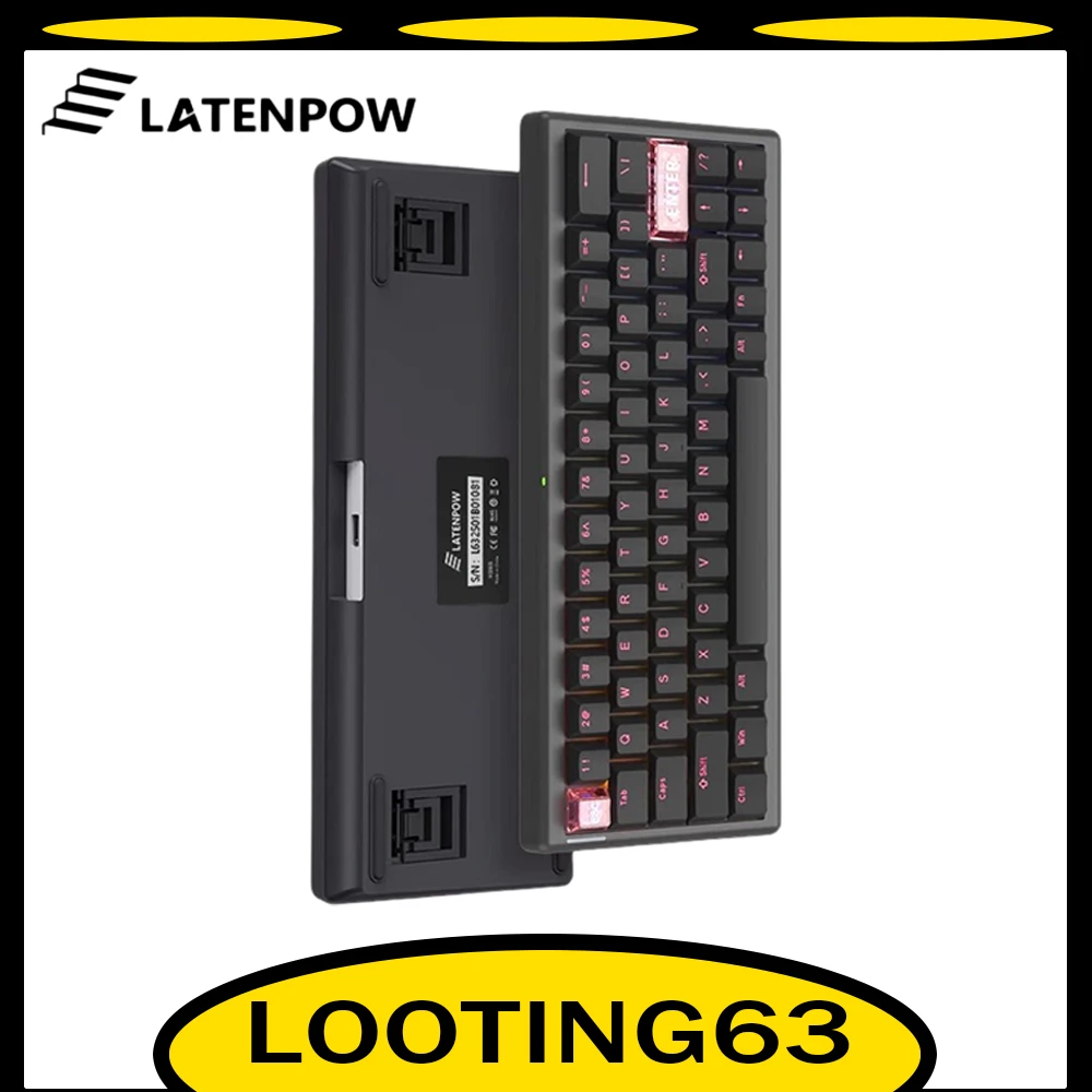 

Latenpow Looting63 Mechanical Keyboard Magnetic Switch RGB Wired Esports RT Gaming Keyboard Single Bond 32 K Custom Pc Accessory