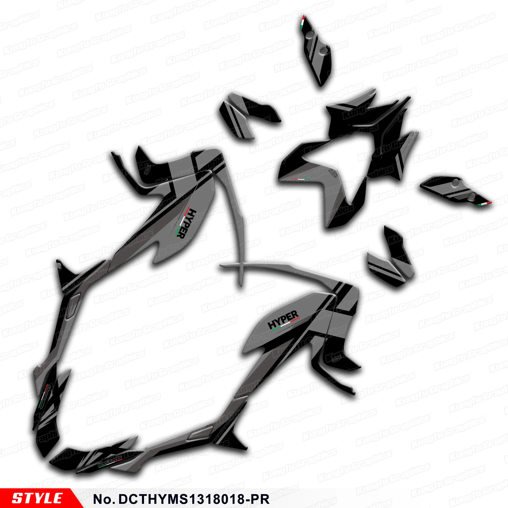 

JY Racing Sticker Sheet Motorcycle Decals for Ducati Hypermotard Hyperstrada 821 939 2013 2014 2015 2016 2018, DCTHYMS1318018-PR