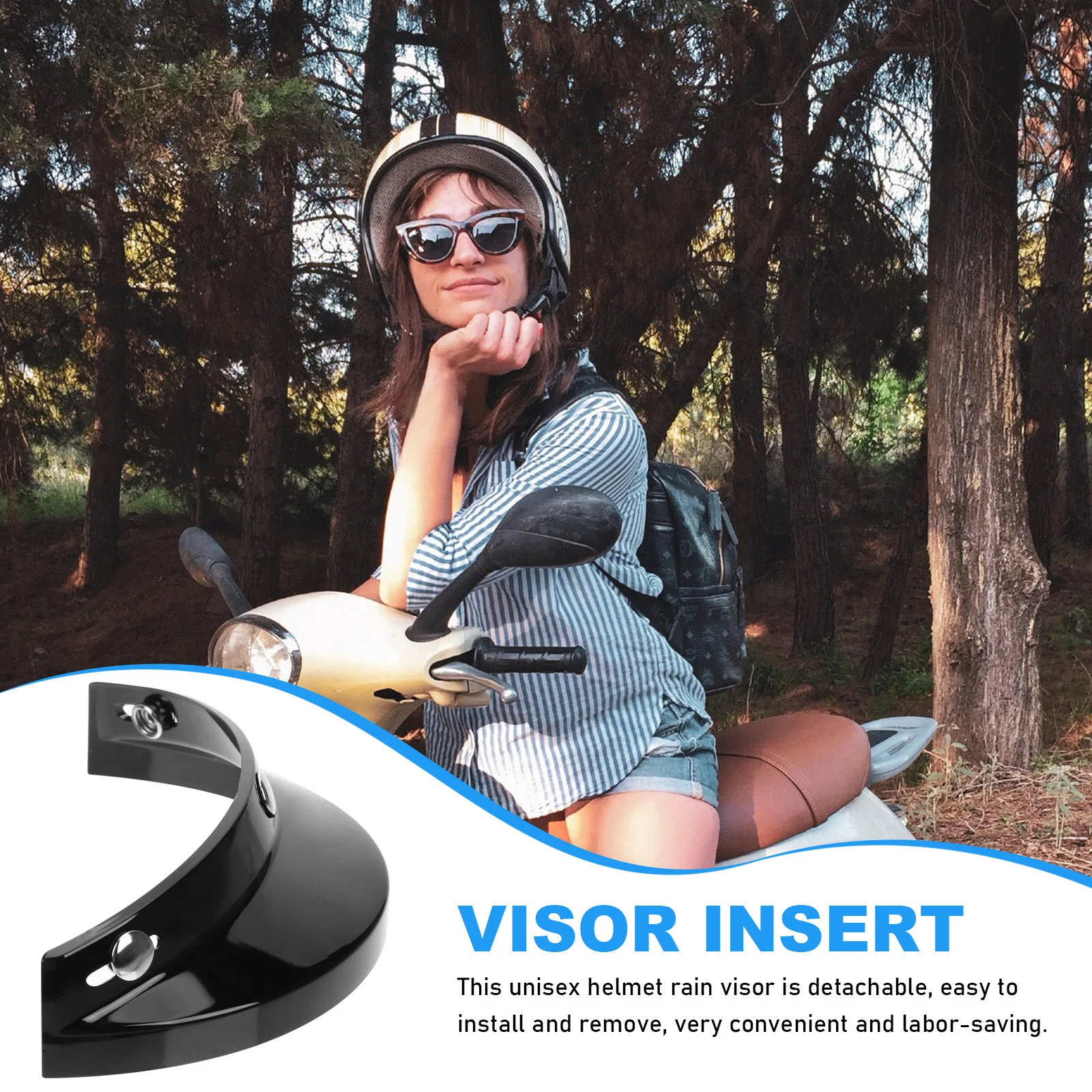 قناع بديل للدراجات النارية، تصميم مقاوم للصدمات، يناسب خوذات الطراز القديم، معدات السلامة الرياضية الخارجية #5