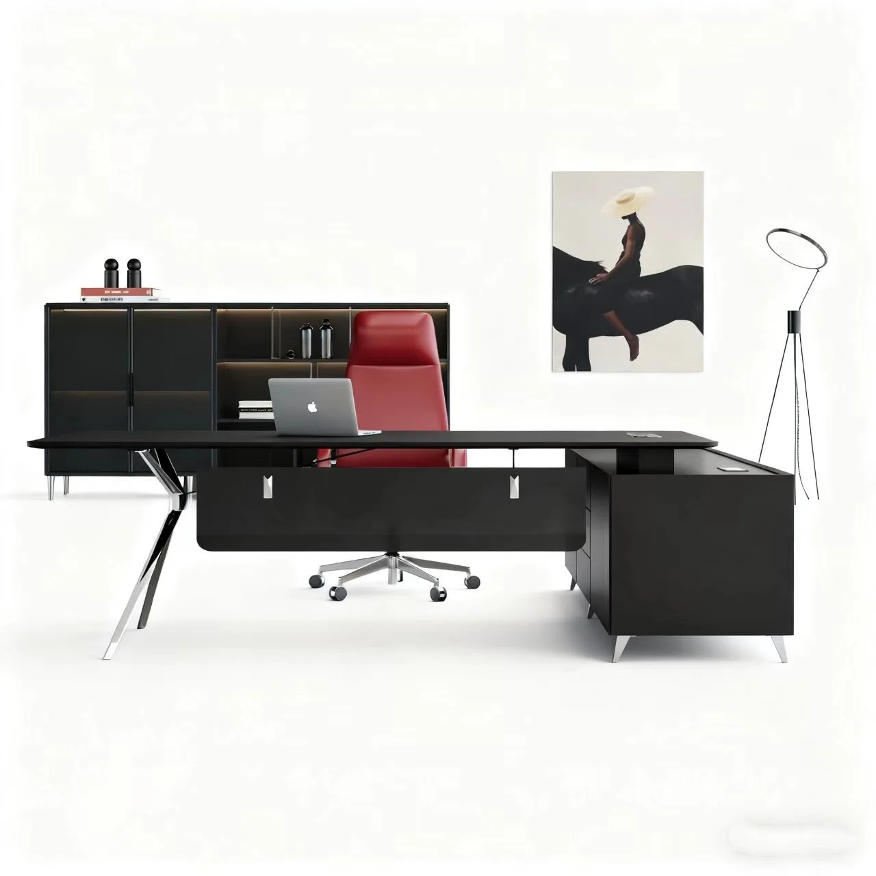 

yjq boss table simple light luxury office desk and chair combination president's office furniture