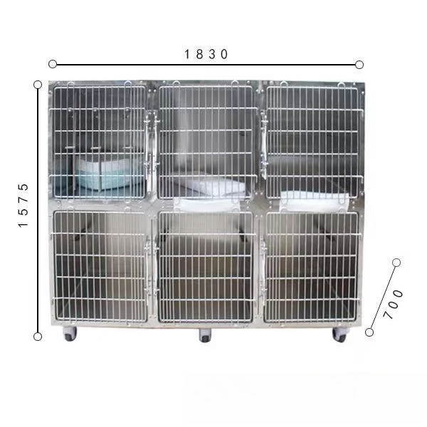 

High Quality 304 Stainless Steel dog cat cage kennels Veterinary Cages