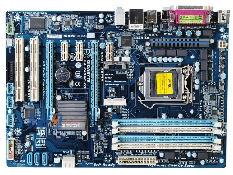 For Gigabyte Z68AP-D3 1155 pins, high-end Z68 large board, all solid state main board