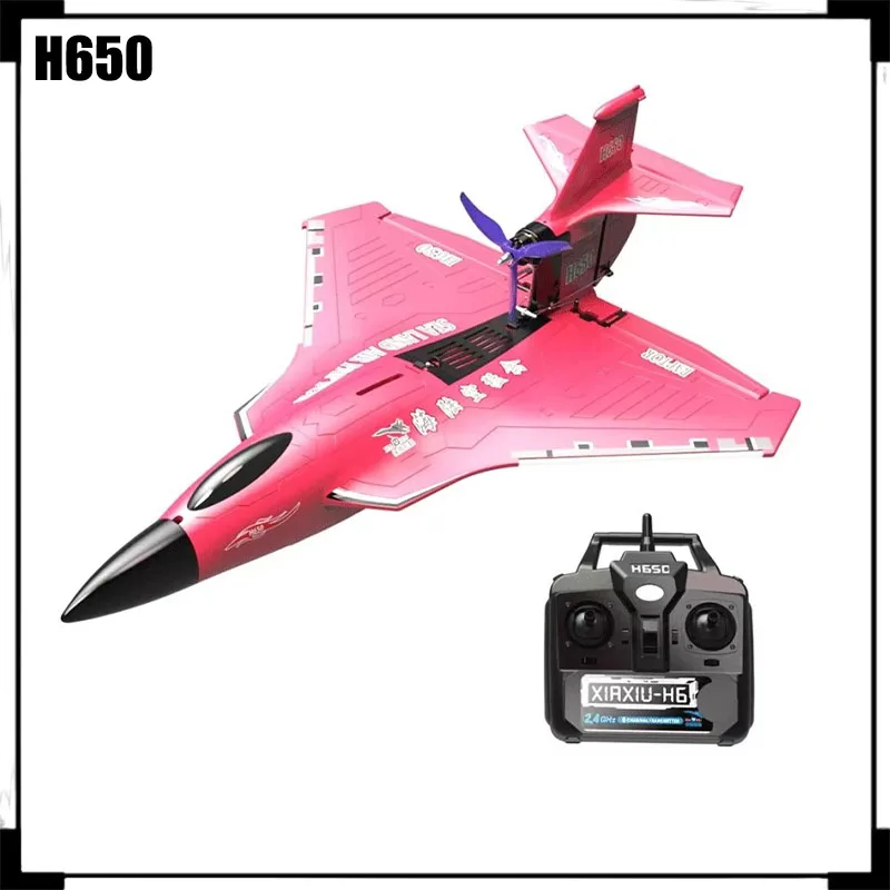 Qlq Rc Plane H650 Raptor Waterproof Aircraft Rc Aircraft Model Fixed Wing Foam Remote Control Electric Model Aircraft Toy Gift