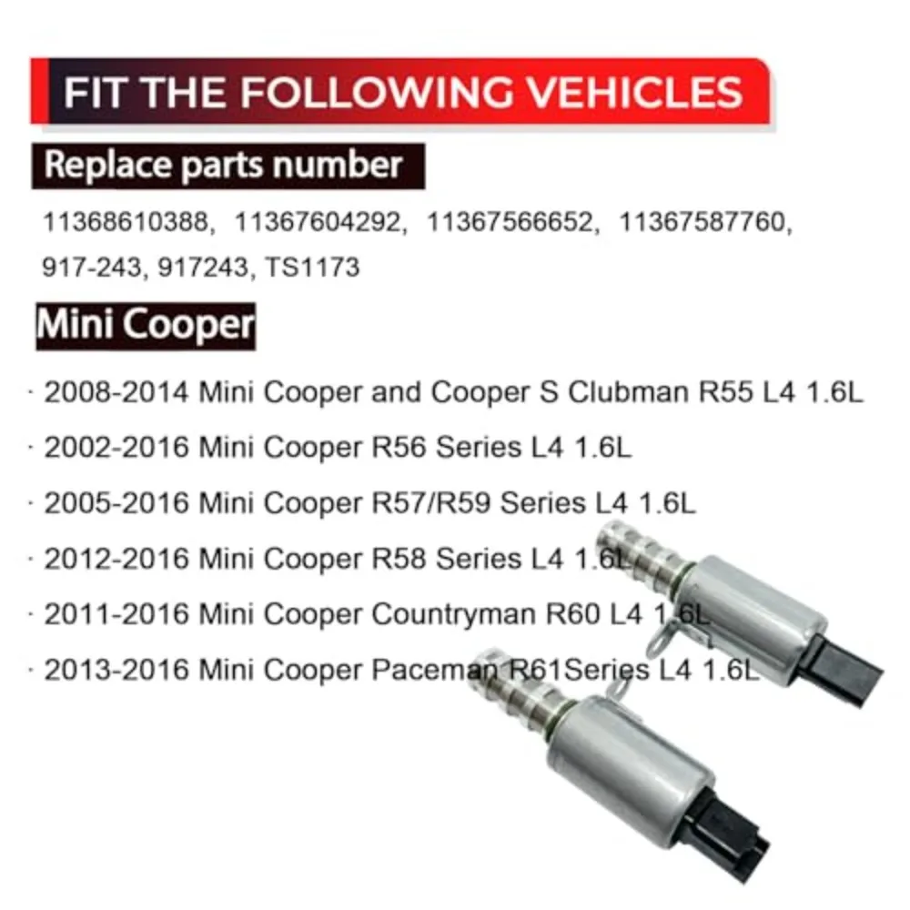 11367604292 11367587760 11368610388 1922V9 V758776080 Variable Valve Timing Control Solenoid For Citroen Peugeot 1.6 THP