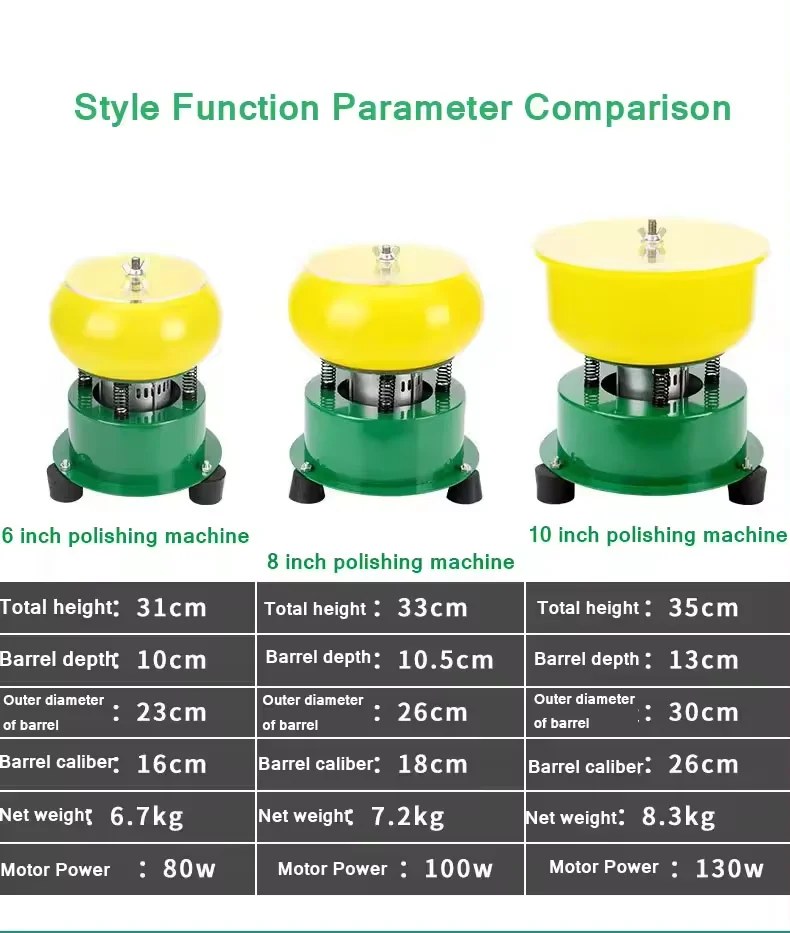 3000rpm Small Jade Agate Jewelry Vibratory Drum Polisher Jewelry Vibration Polisher Polishing Machine 6