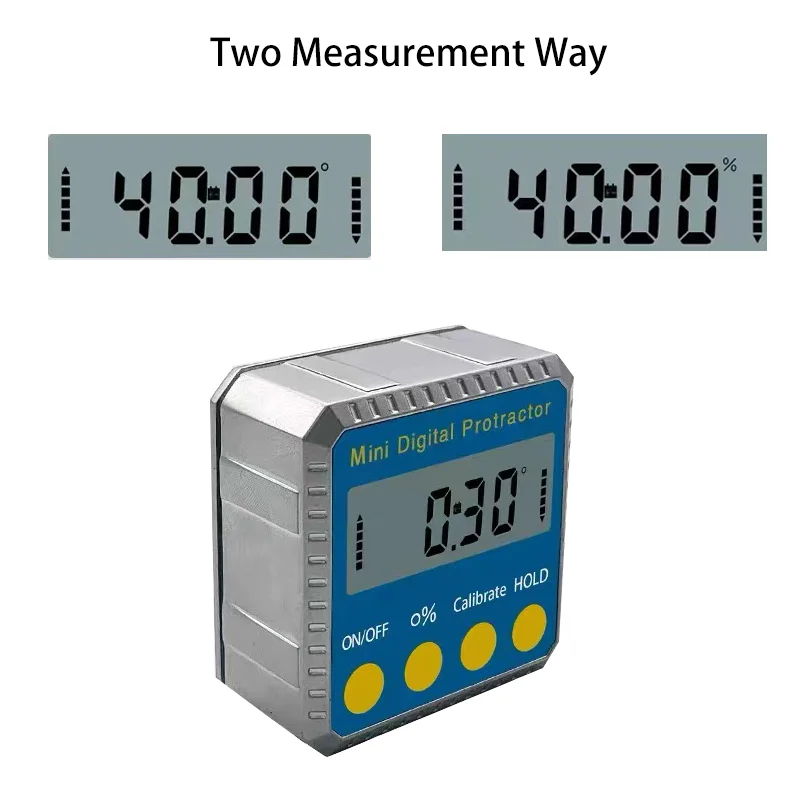 DITRON Mini Electronic Bevel 360 Degree Mini Electronic Digital Protractor Inclinometer Tester Measuring Tools