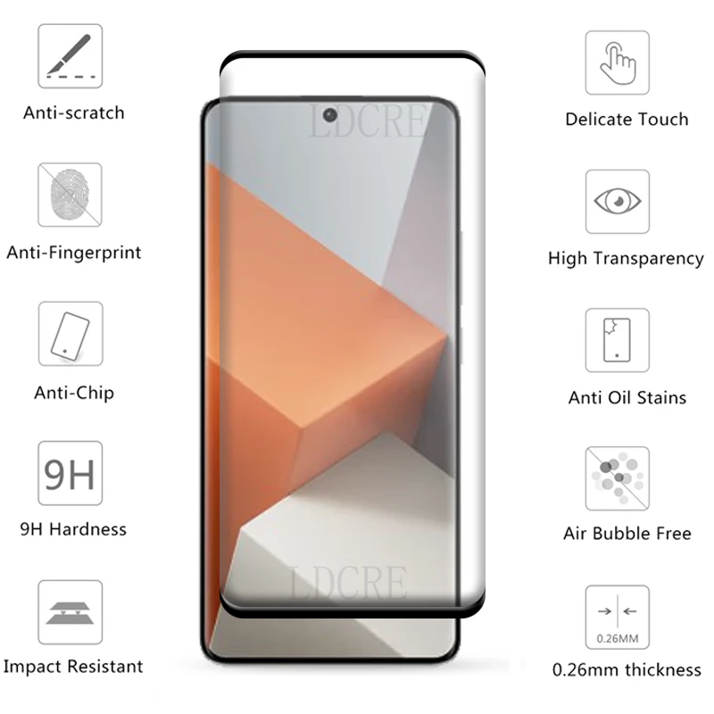 4-in-1 For Xiaomi Redmi Note 13 Pro Plus Glass Redmi Note 13 Pro Plus Glass 9H Screen Protetor Redmi Note 13 Pro Plus Lens Glass