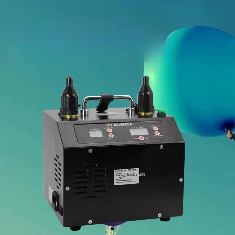 #￥for 220V 110V Electric Balloon Pump Inflator With Memory Function Dual-Nozzle Air Blower for Party Balloon Arch Column